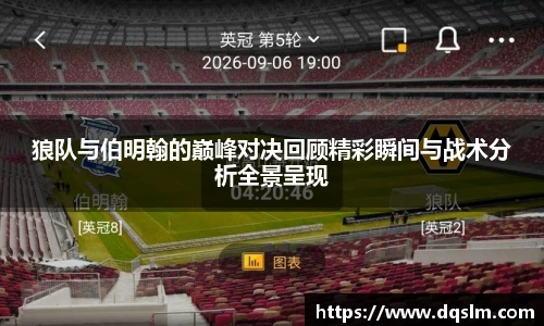 狼队与伯明翰的巅峰对决回顾精彩瞬间与战术分析全景呈现